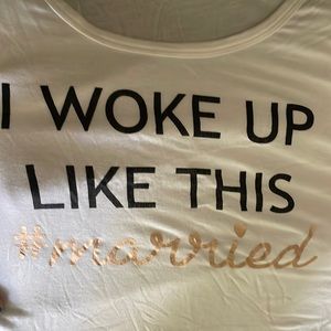 David’s Bridal white married nightgown